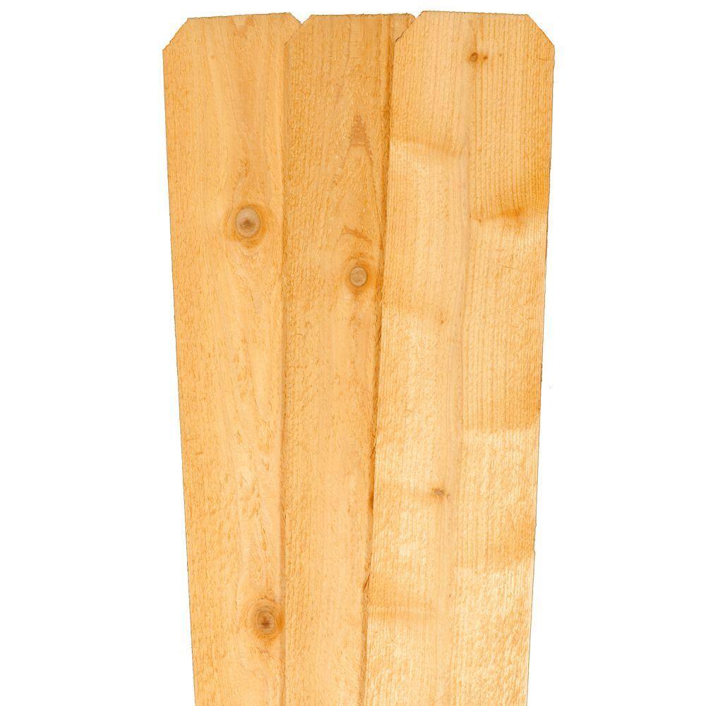 Alta Forest Products 58 in. x 5-12 in. x 6 ft. Western Red Cedar Dog-Ear Fence Picket 63023