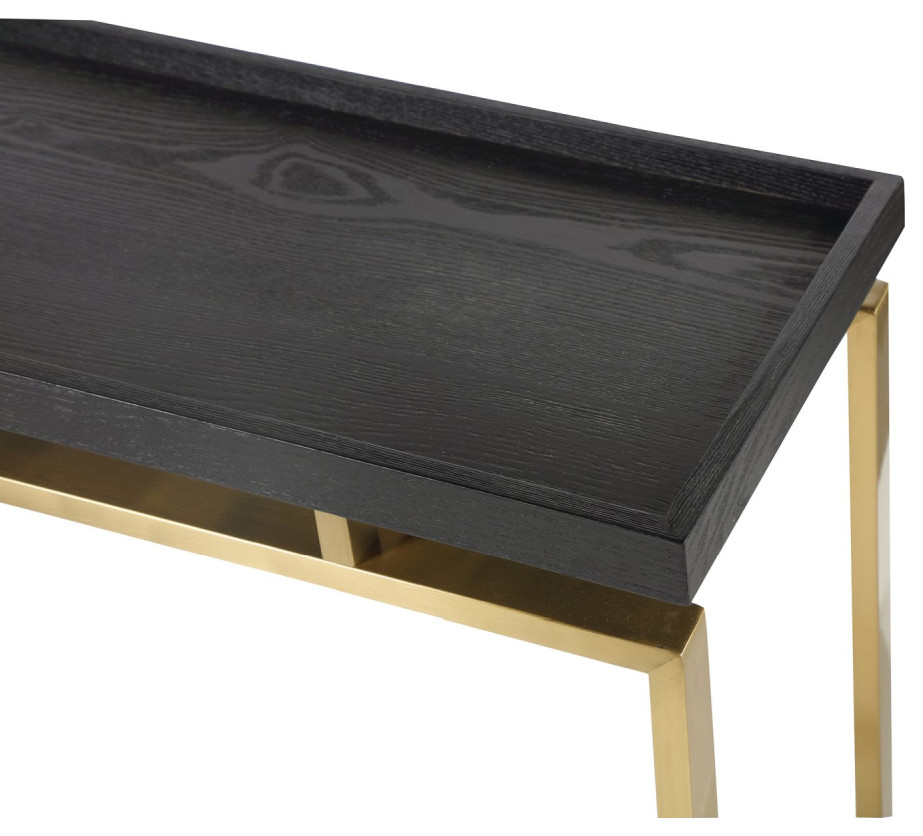 Tray Top Brass Console Table  Liang  ampEimil Malcom   Contemporary   Console Tables   by Oroa   Distinctive Furniture  Houzz