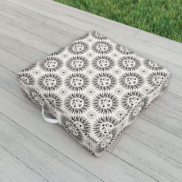 Avenie Vintage Sun Outdoor Floor Cushion Deny Designs