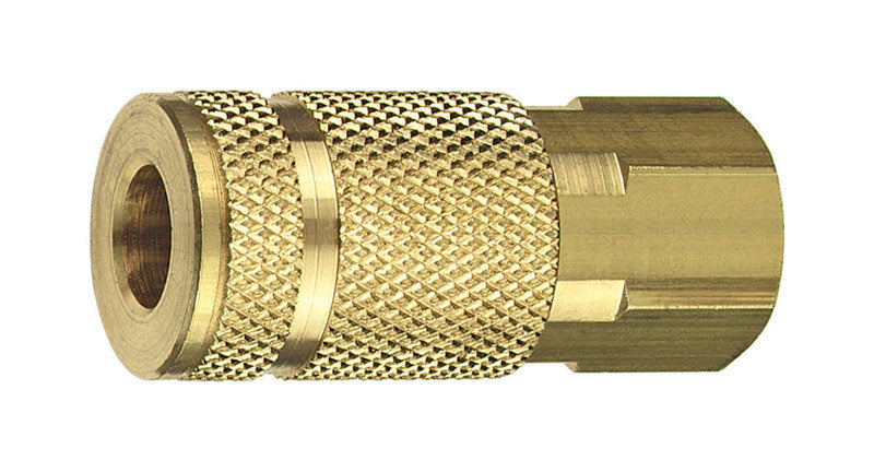 COUPLER BRASS 1/4