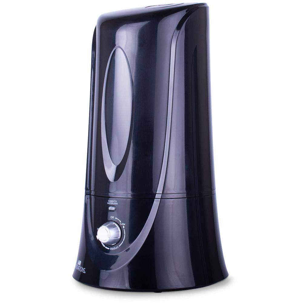 Air Innovations 1.1 Gal. Cool Mist Humidifier for Medium Rooms Up To 400 sq. ft. HUMID12-BLK