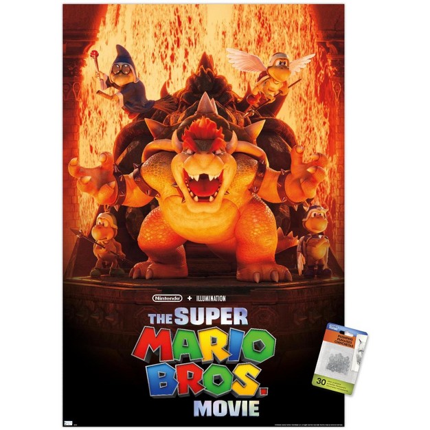 Trends International The Super Mario Bros Movie Bowser x27 s World Key Art Unframed Wall Poster Prints