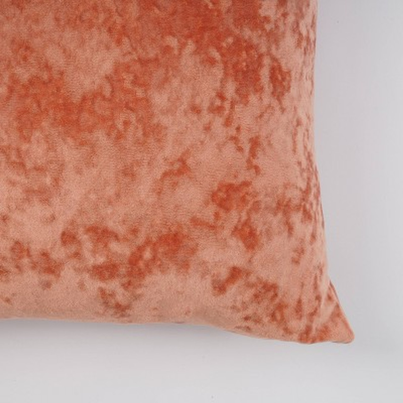 20x20 Oversize Soft Crushed Velvet Square Throw Pillow Orange - freshmint