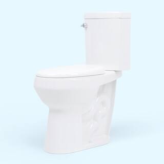 Convenient Height 2-Piece 1.28.09 GPF Dual Flush Elongated 20 in. Extra Tall Toilet in White Seat Included model S