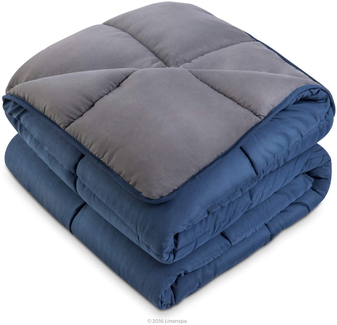 All-Season Quilted Comforter - Corner Duvet Tabs - Hypoallergenic - Plush Microfiber Fill - Machine Washable - Duvet Insert