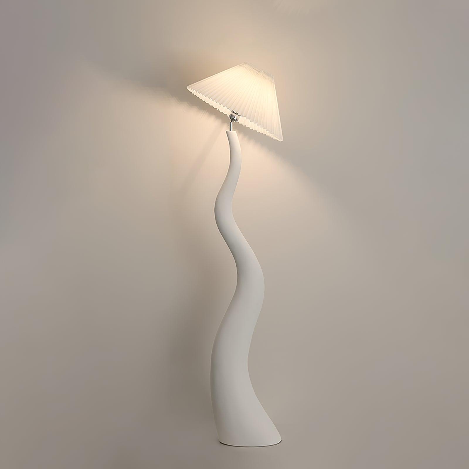 Twisted Pleated Floor Lamp