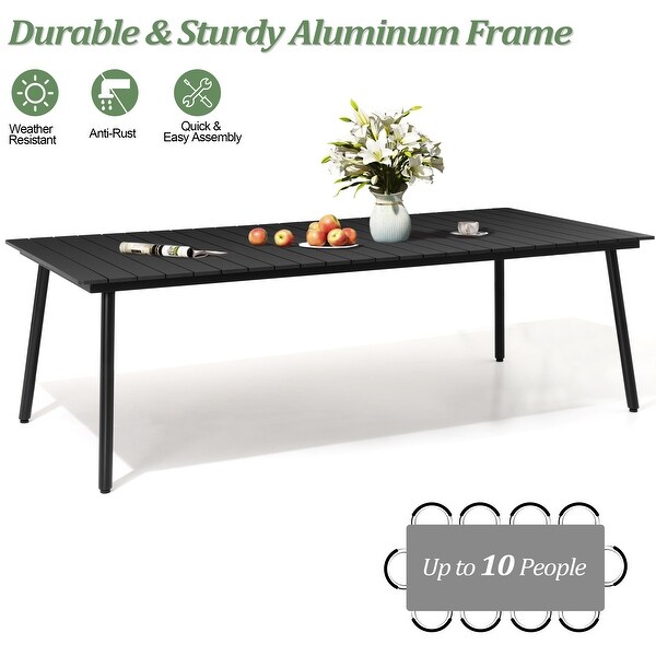 VredHom Outdoor Patio Aluminum Dining Table