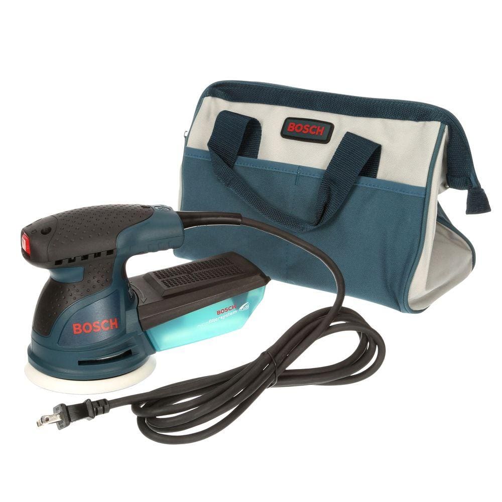 Bosch 2.5 Amp 5 in. Corded Variable Speed Random Orbital Sander/Polisher Kit with Carrying Bag ROS20VSC