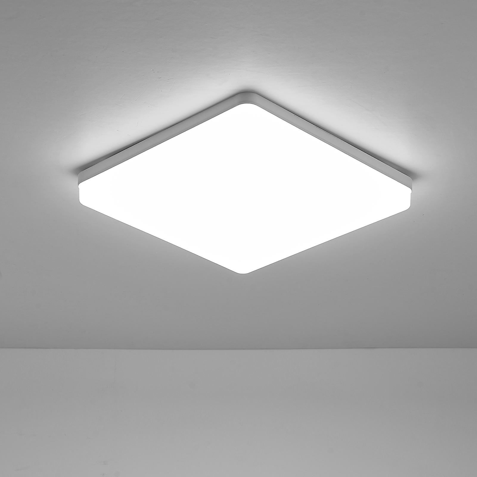 Leds Ceiling Light Flush Mounting 18w Square Ceiling Lamp For Kitchen Bedroom Hallway (2800-3200k Warm Light)