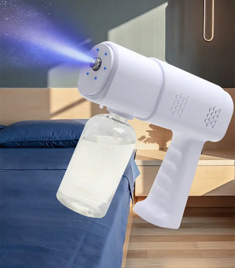 Disinfection spray gun Handheld Blue Light Nano Spray Gun  Portable Nano Sprayer