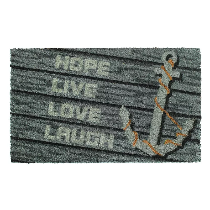 RugSmith Hope Live Love Laugh Doormat - 18'' x 30''