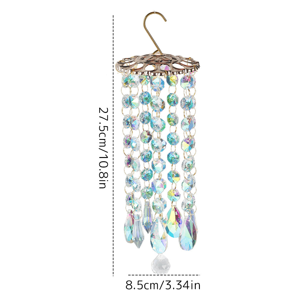 Harupink Crystal Wind Chimes Home Garden Patio Lawn Hanging Decoration