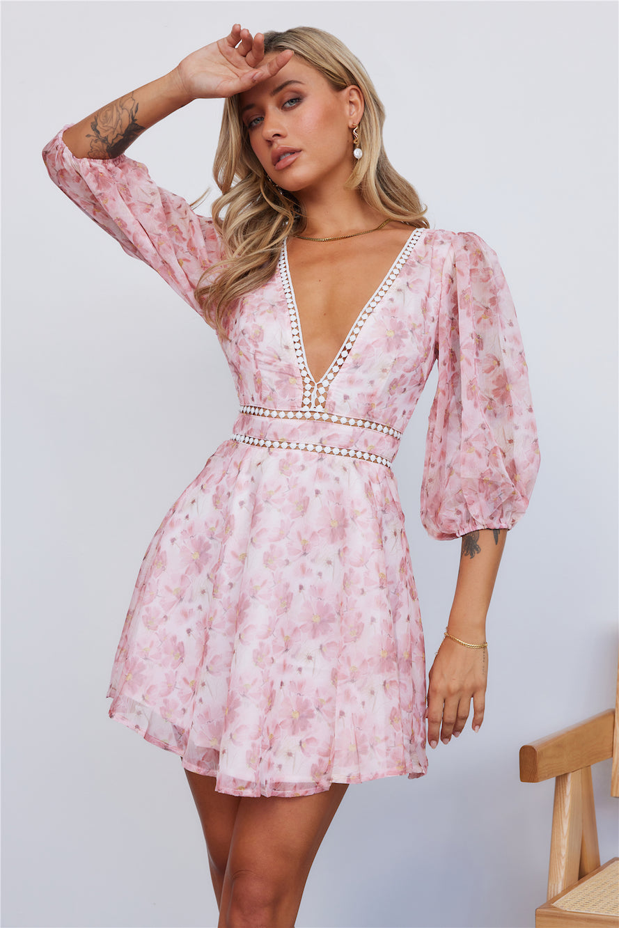 Plane Ride Away Dress Pink