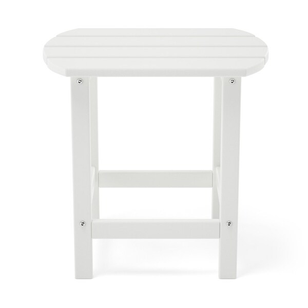 Patio Adirondack Side Table，Outdoor End Tables HDPE AllWeather Resistant