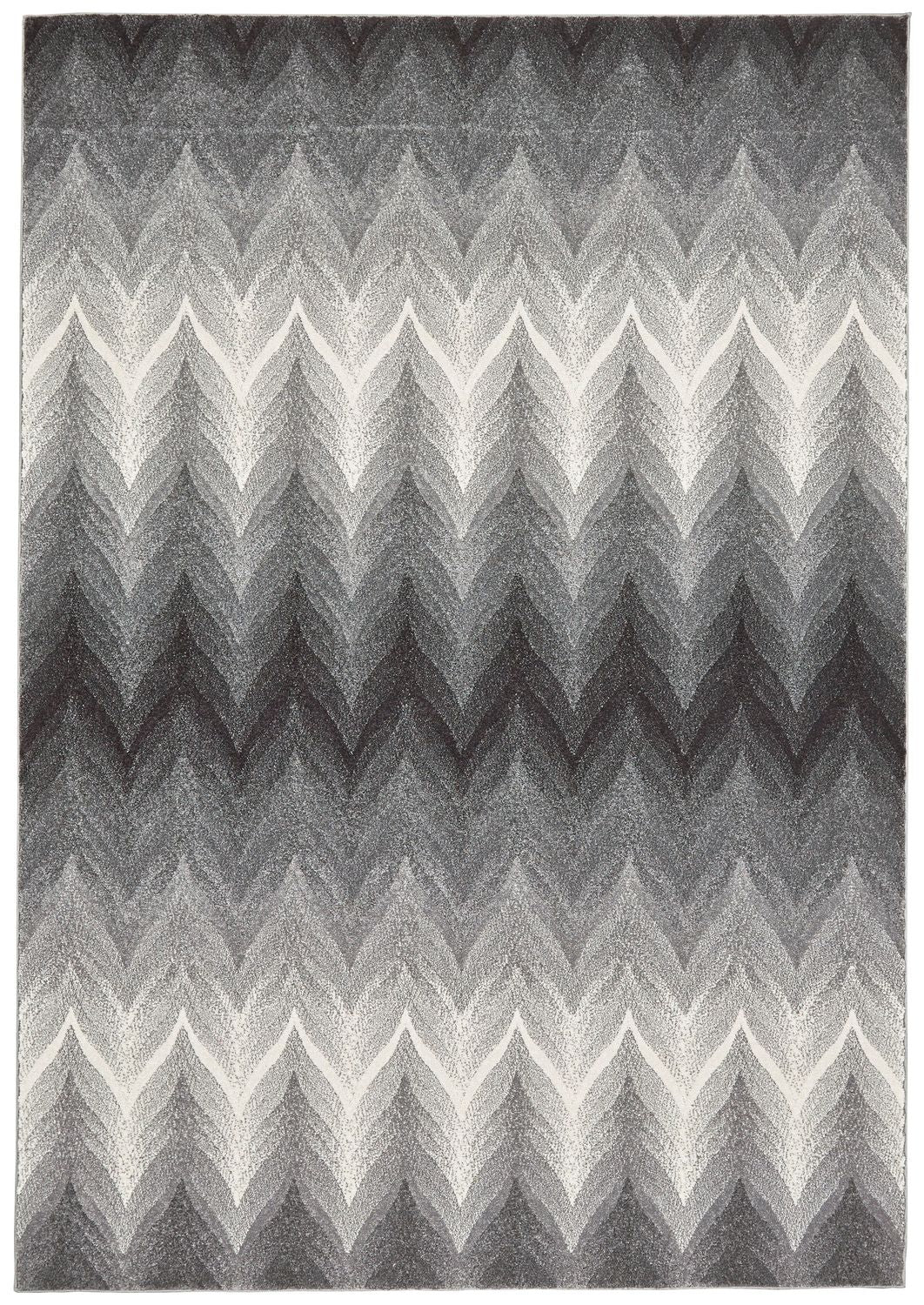 Milania Gray and White Rug by BD Fine