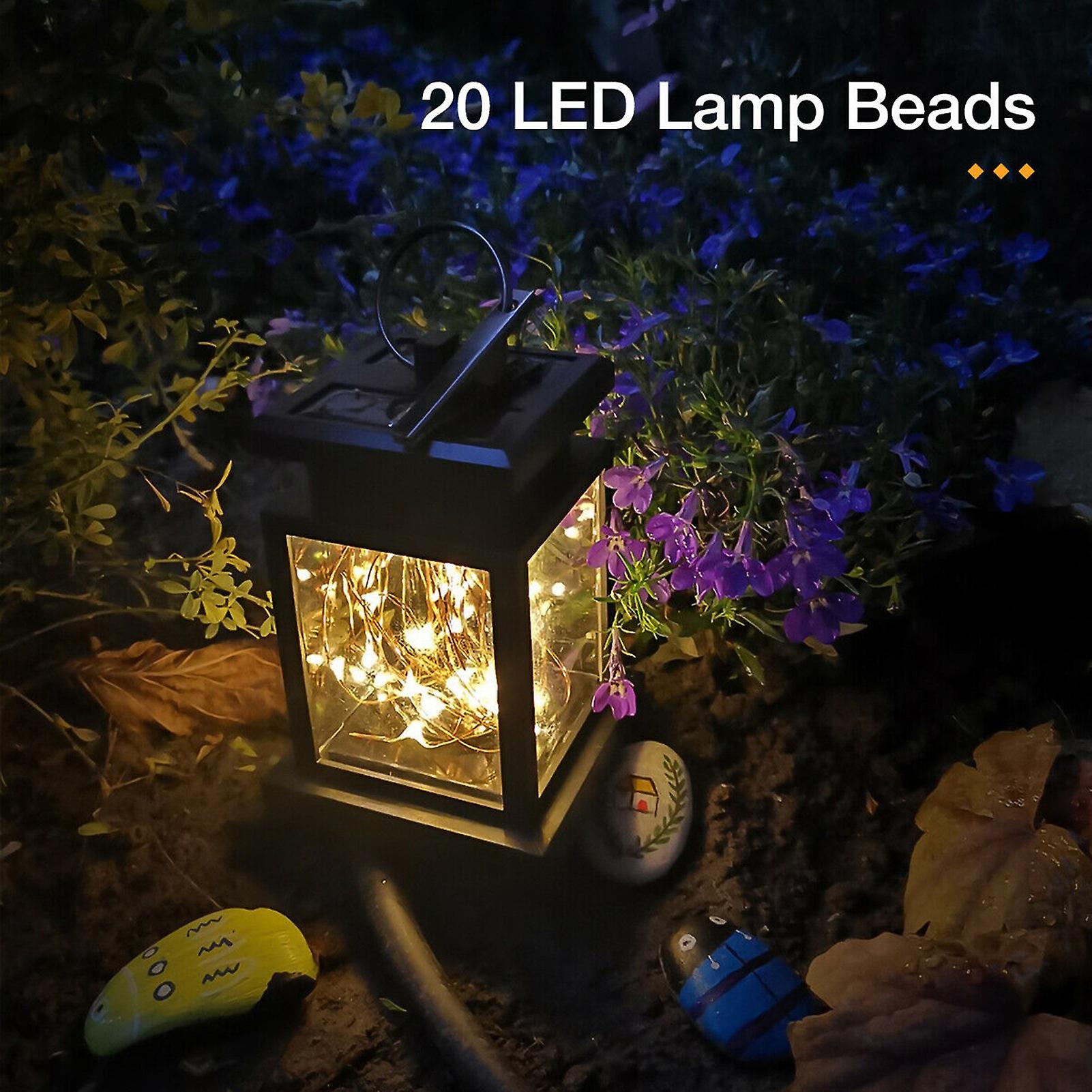 Solar Retro Classic Decorative Lamp Outdoor Waterproof Leds Hanging Light For Garden/yard/pathway Decoration No.235445