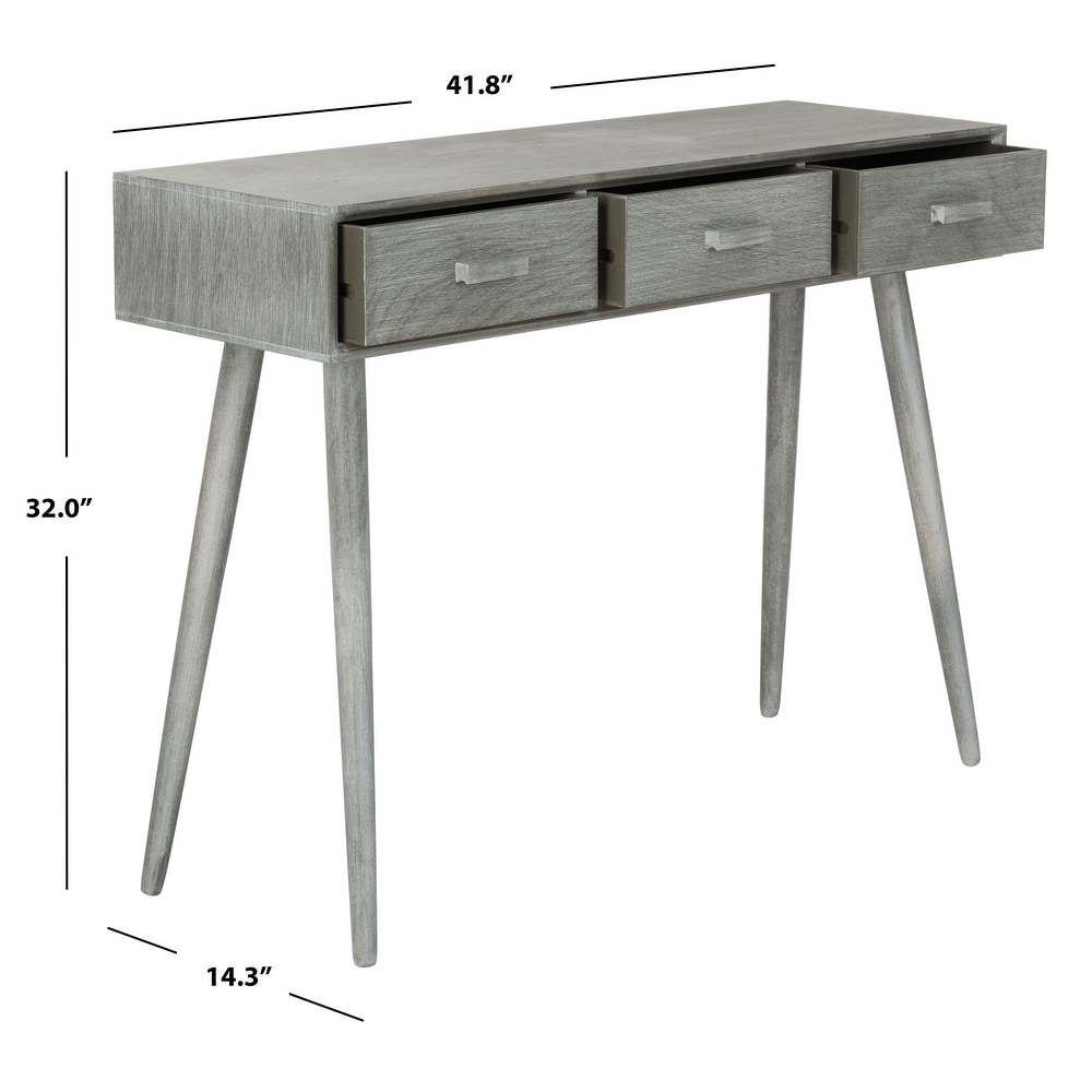 SAFAVIEH Albus Slate Grey 3 drawer Console Table   41.8\