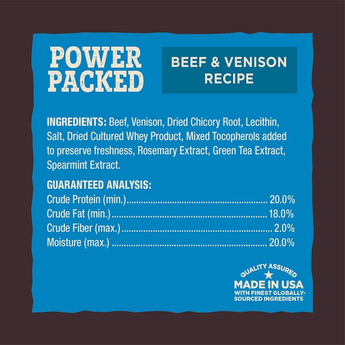 Wellness CORE Power Packed Venison Grain-Free Jerky Dog Treats