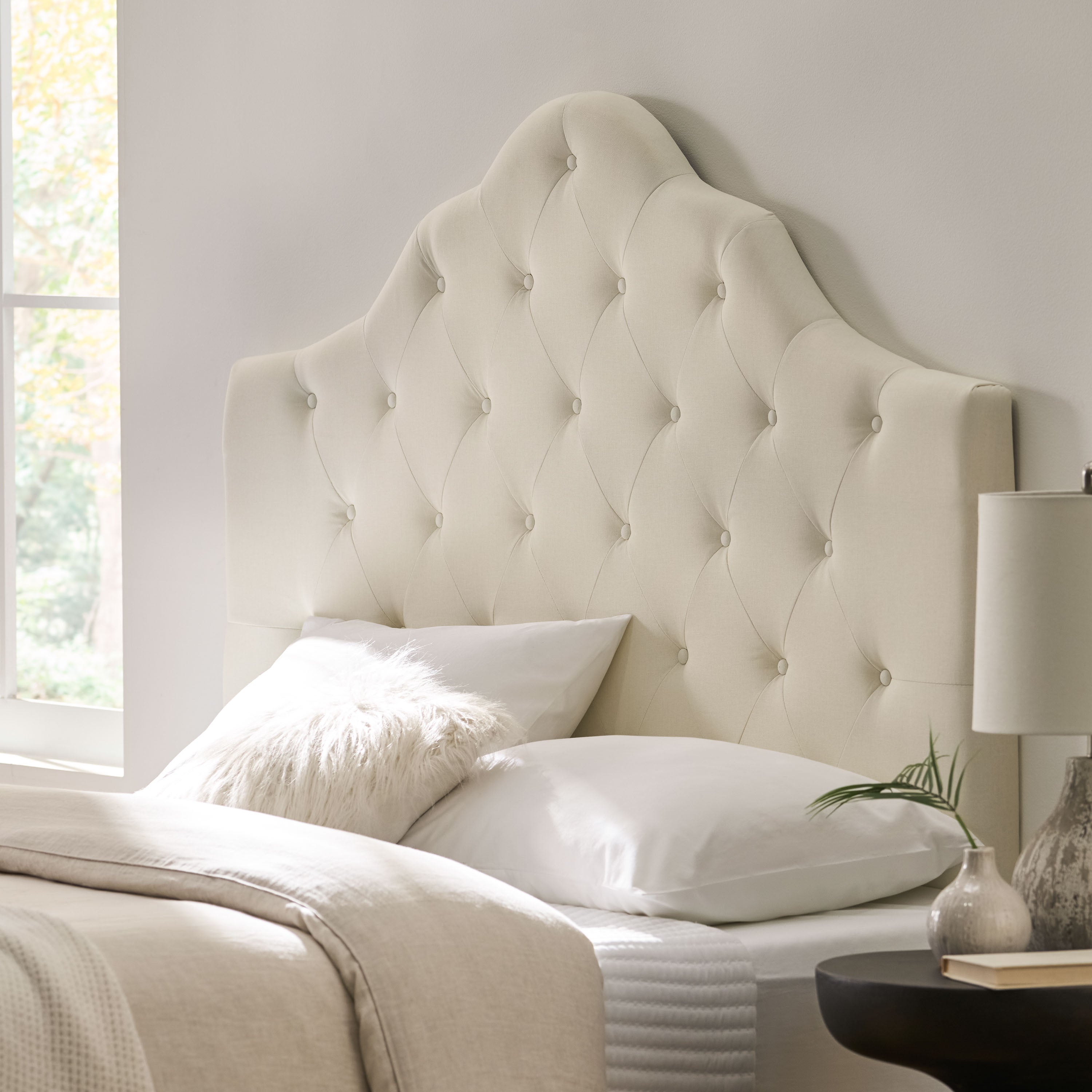 Marina Fabric Queen/ Full Tufted Headboard