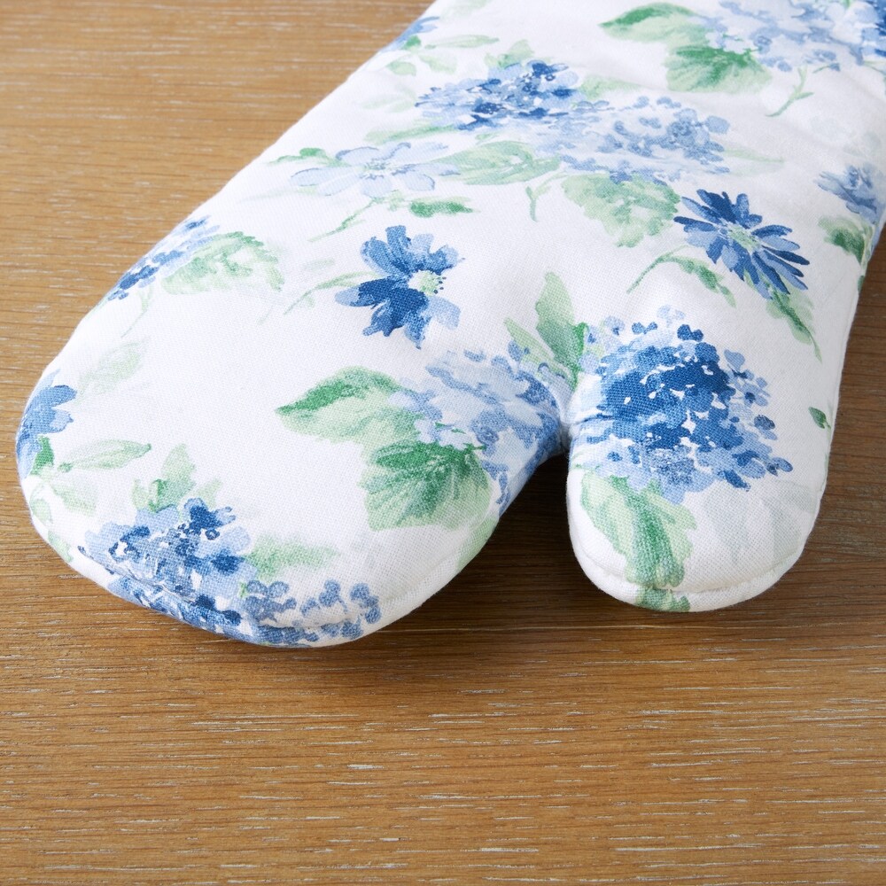 Martha Stewart Amber Floral Oven Mitt   Pot Holder Set 2 Pack   OM: 7\