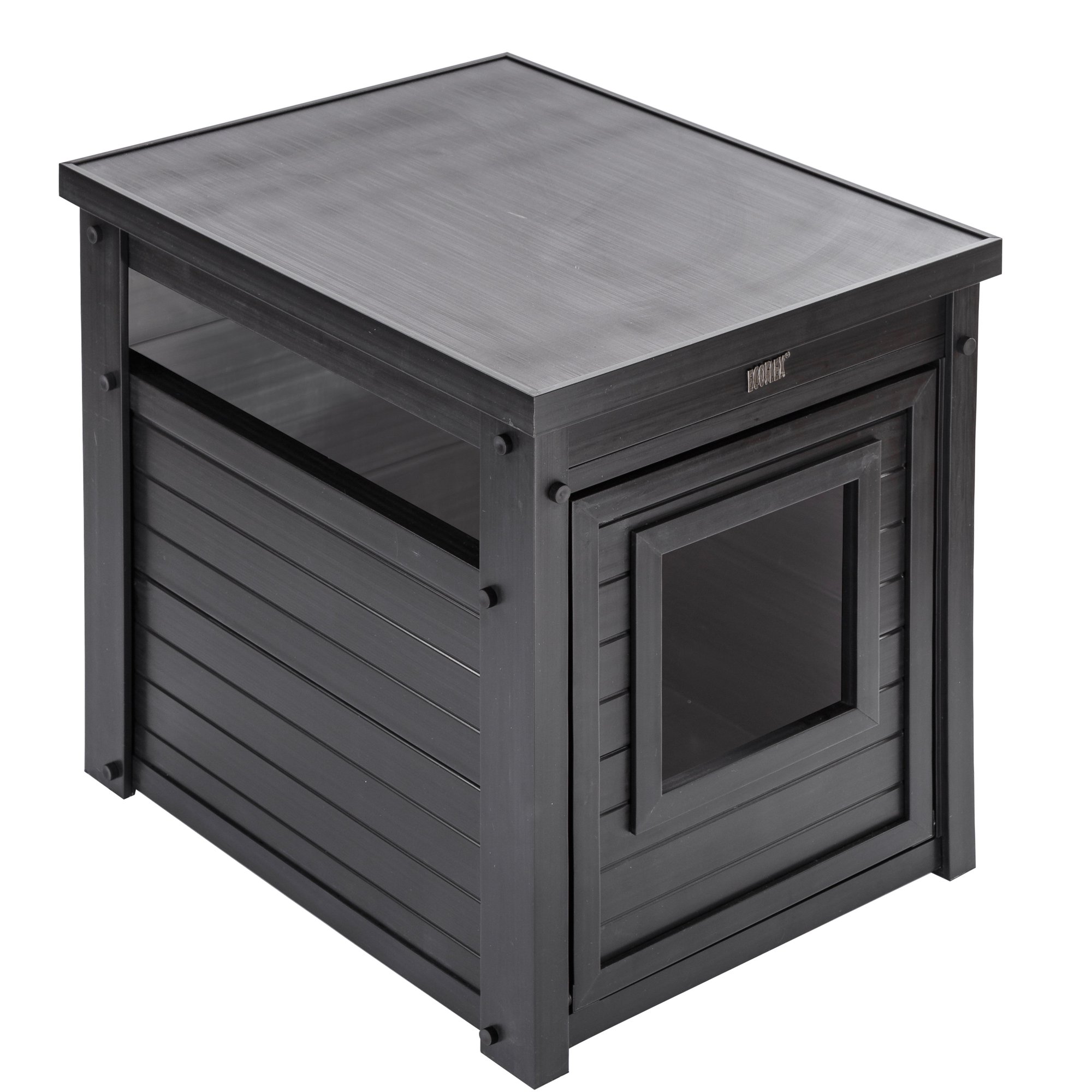 New Age Pet Ecoflex Flitter Box Cover End Table， Espresso