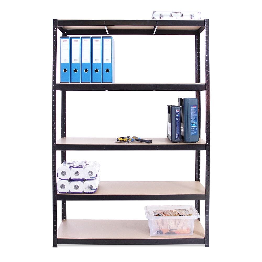 5 Tier Boltless Shelving Unit (set of 3) Plus Workbench