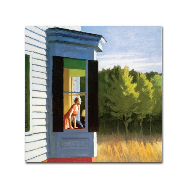 Trademark Fine Art edward Hopper x27 cape Cod Morning x27 Canvas Art