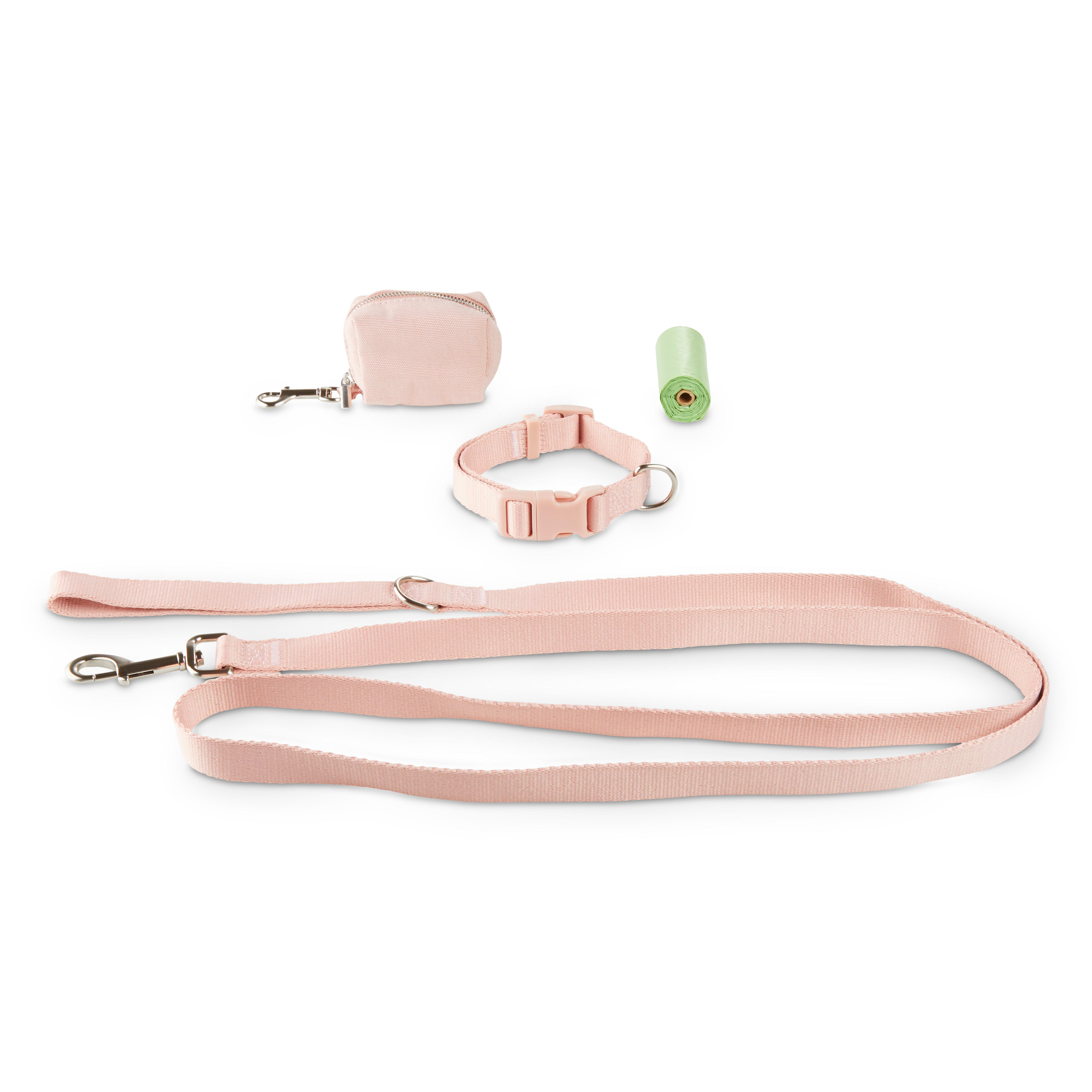 Bond  Co. Pink 3-Piece Walking Kit for Dogs， Small