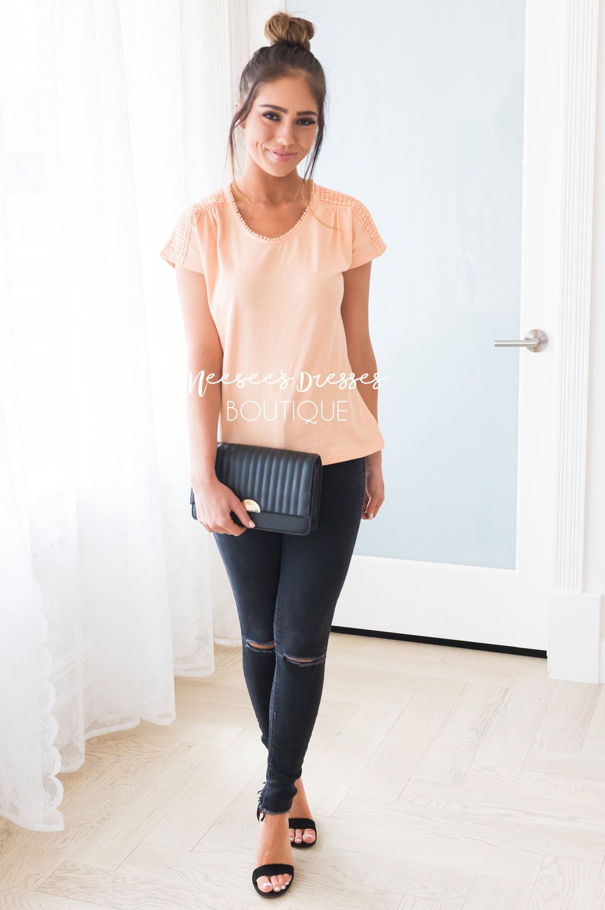 The Crochet Dot Modest Tee