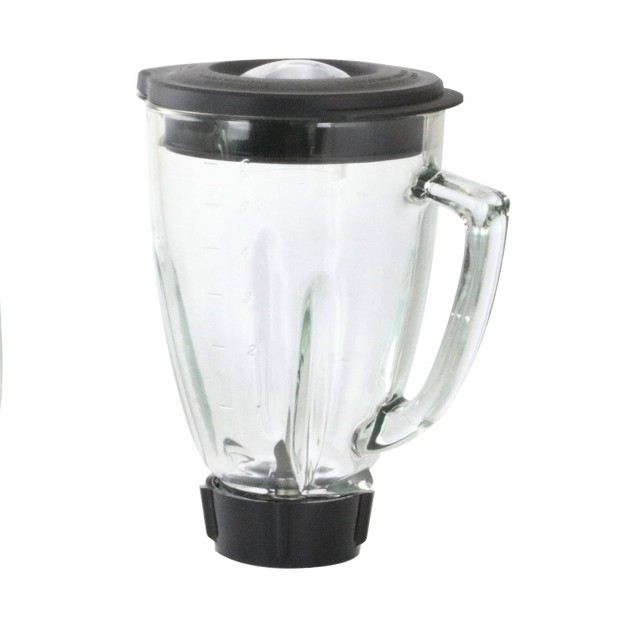 Better Chef 6 Piece 48 Oz Round Blender Glass Jar Replacement Parts And Accessories Kit