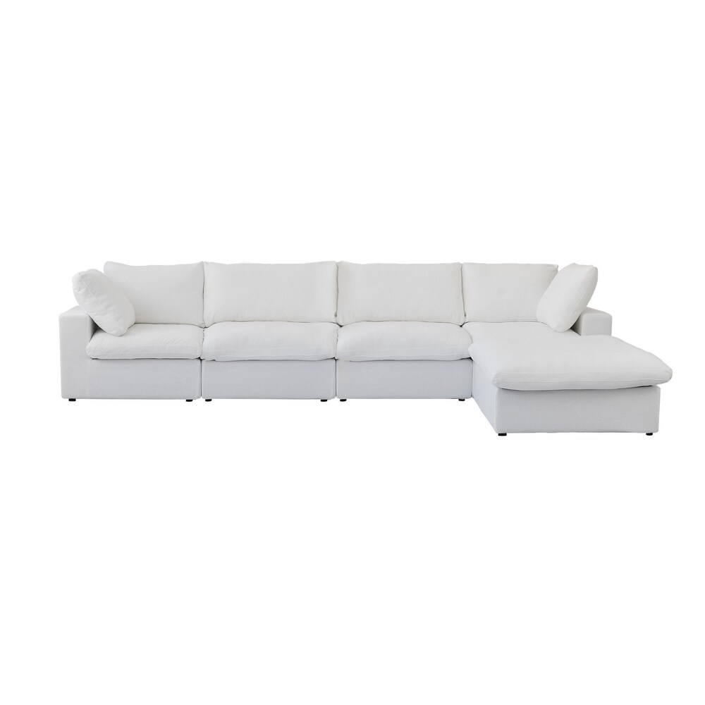 L Shape Couches for Living Room  Modern Modular Convertible Sectional Sofa Couch with Removable Cushion Covers