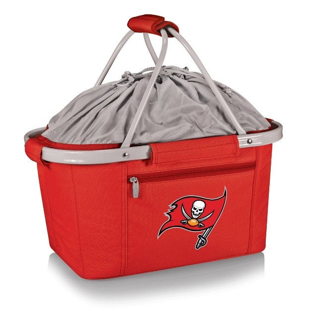 Nfl Tampa Bay Buccaneers Metro Basket Collapsible Tote By Picnic Time Red 19 53qt