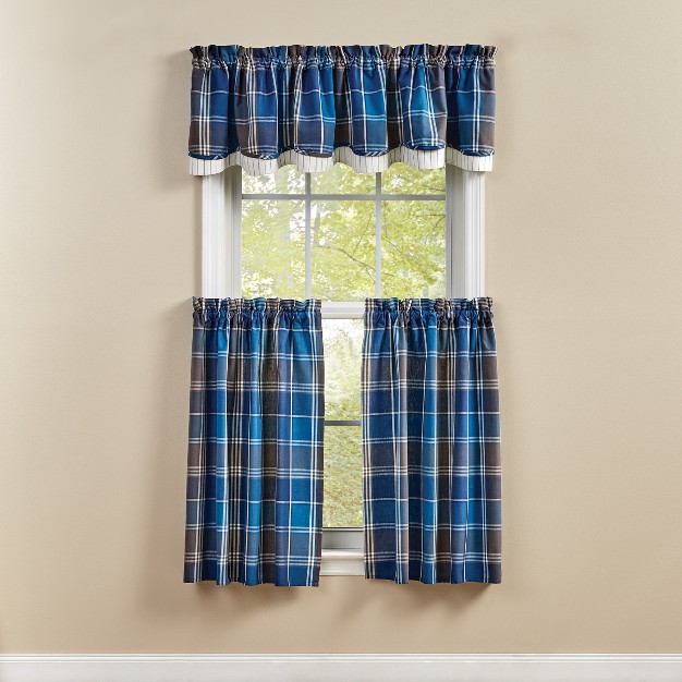 Park Designs Rainy Lake Lined Layered Valance 72 X 16