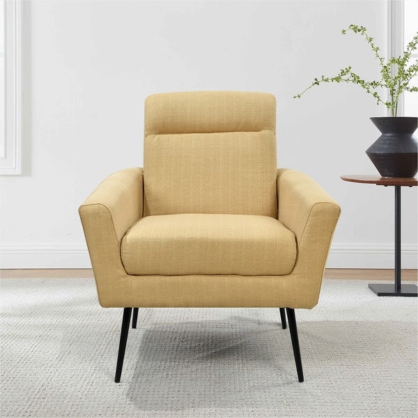 Upholstered Fabric Accent Chair