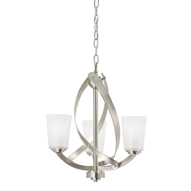 Kichler 34694 Layla 3-Light Brushed Nickel Modern/Contemporary Chandelier