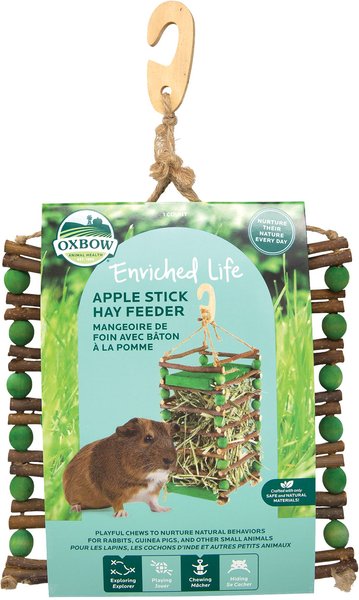 Oxbow Apple Stick Hay Small Animal Feeder