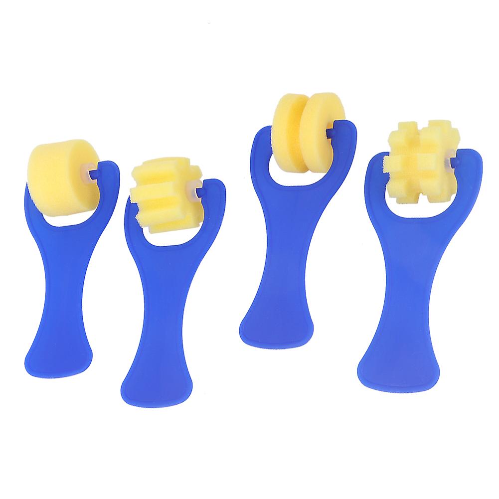 4pcs Kids Sponge Painting Roller Brushes Kit Child Diy Painting Tool Educational Paint Toy