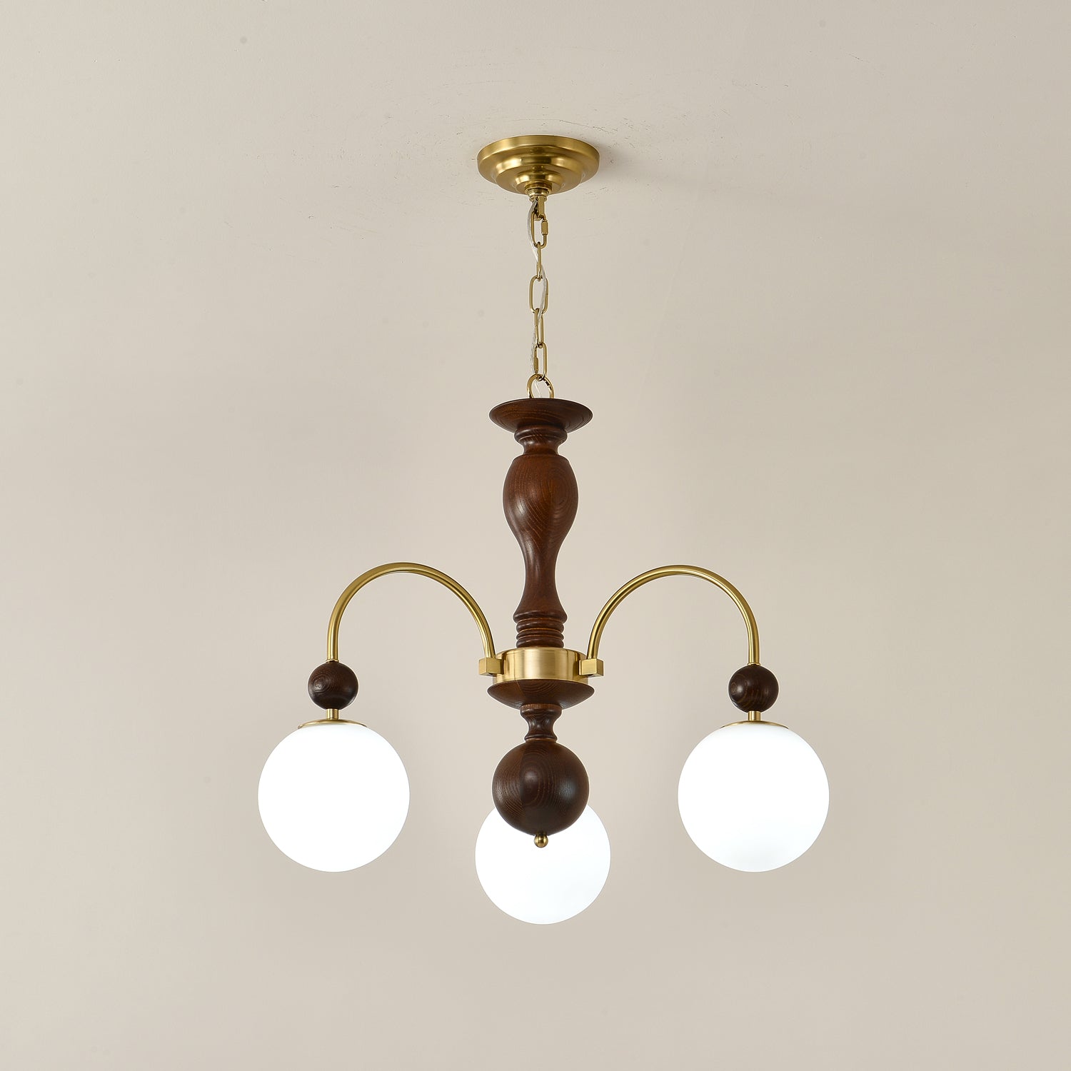 Archway Walnut Color Chandelier