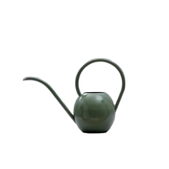 Indian handmade New Water Can Durable With Green Enamel Fineshed Metal Watering Can In Elegant For Home Garden Lawn Plan