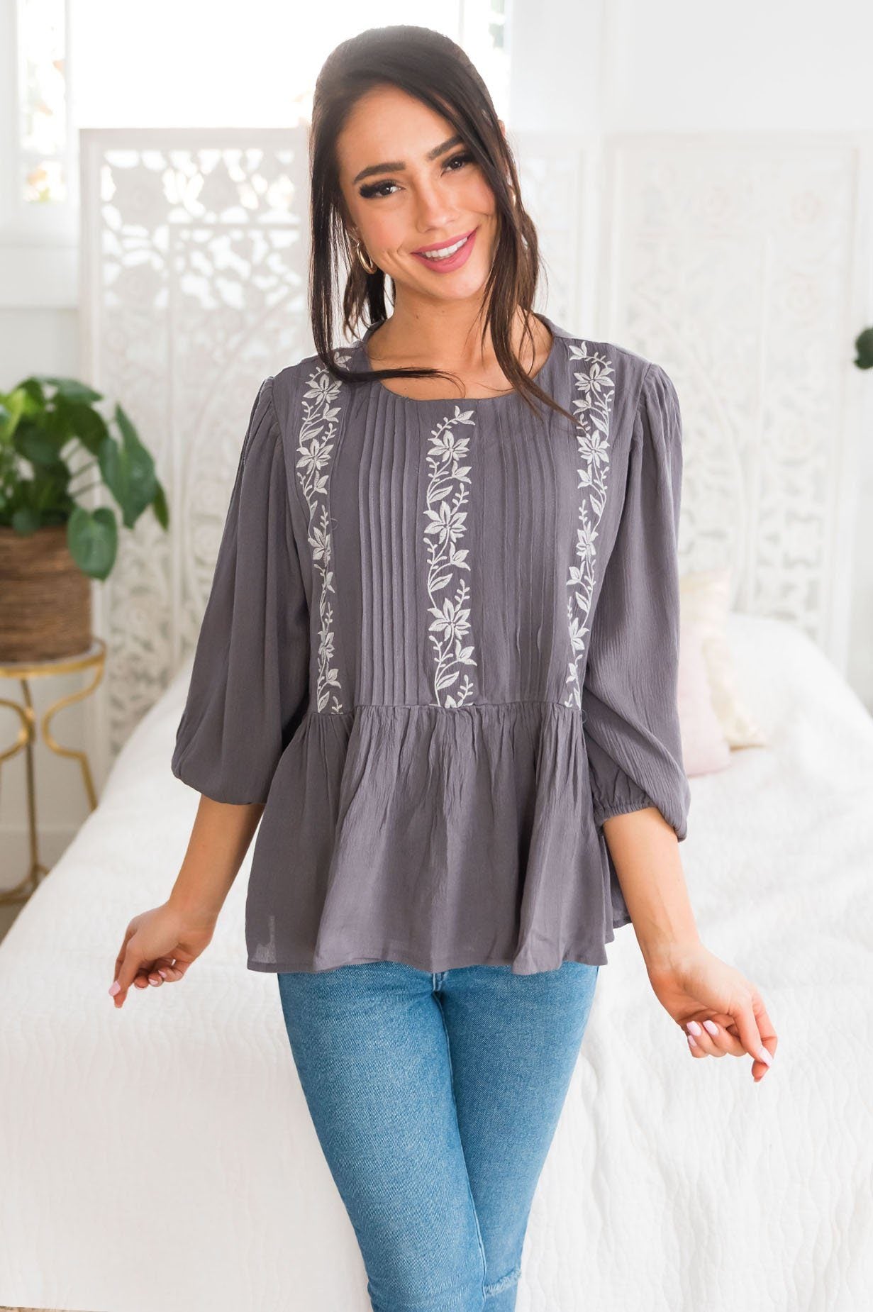 Spring Has Sprung Modest Blouse