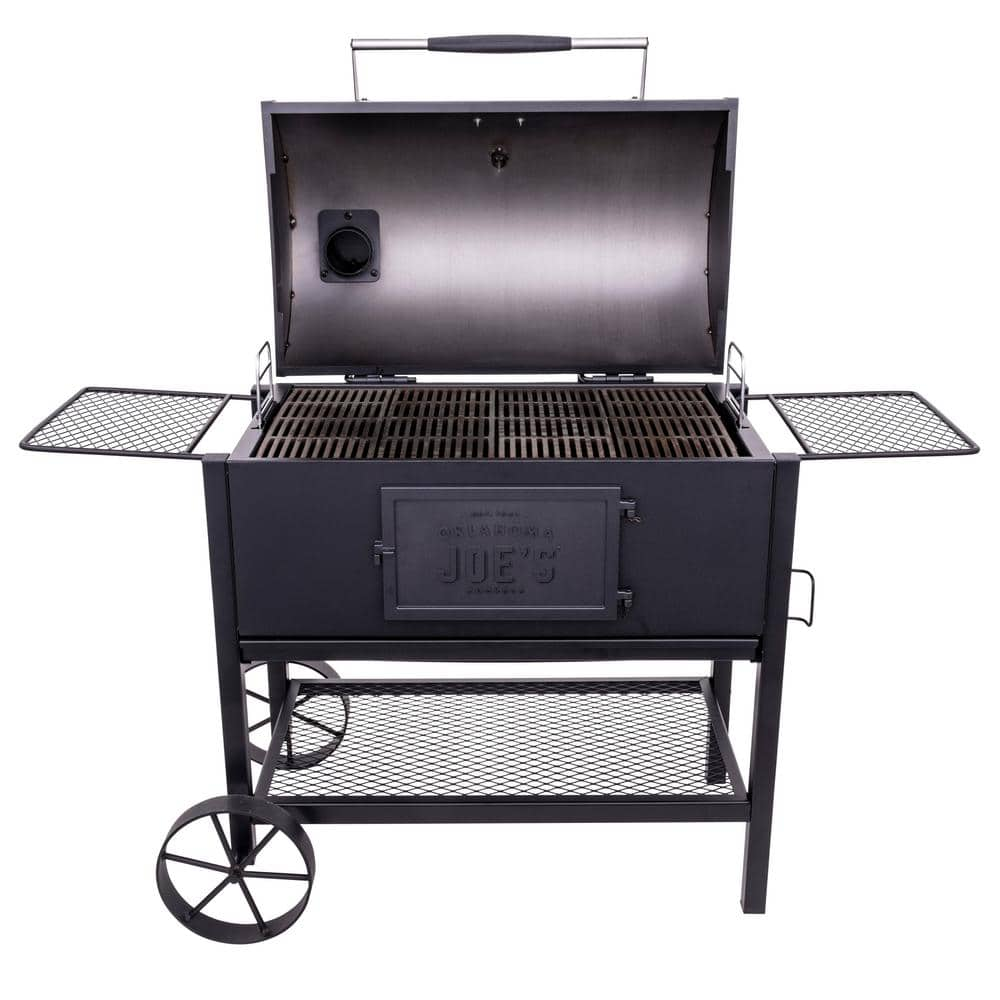 OKLAHOMA JOE'S Judge Charcoal Smoker Grill in Black with 540 sq. in. Cooking Space 19302087