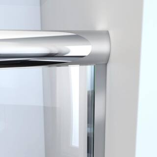 DreamLine Alliance Pro LT 56-60 in. x 57 38 in. Semi-Frameless Sliding Tub Door in Chrome Finish TDAT60W570VXX01