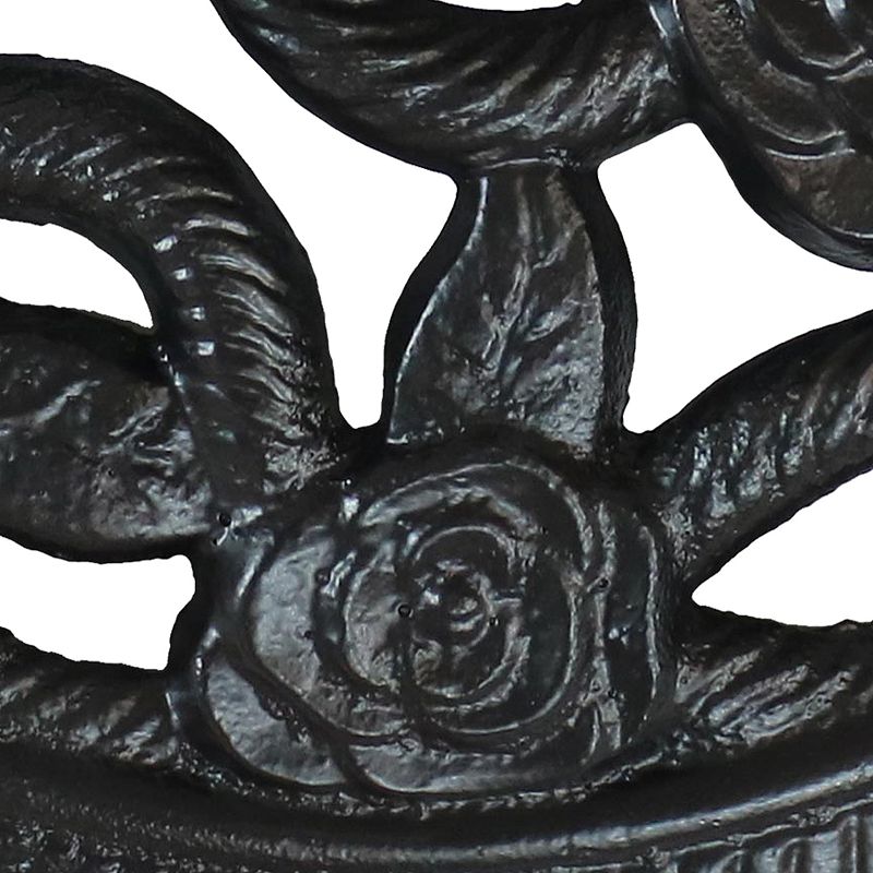 Sunnydaze 16 Rose Blossom Cast Iron Patio Umbrella Base