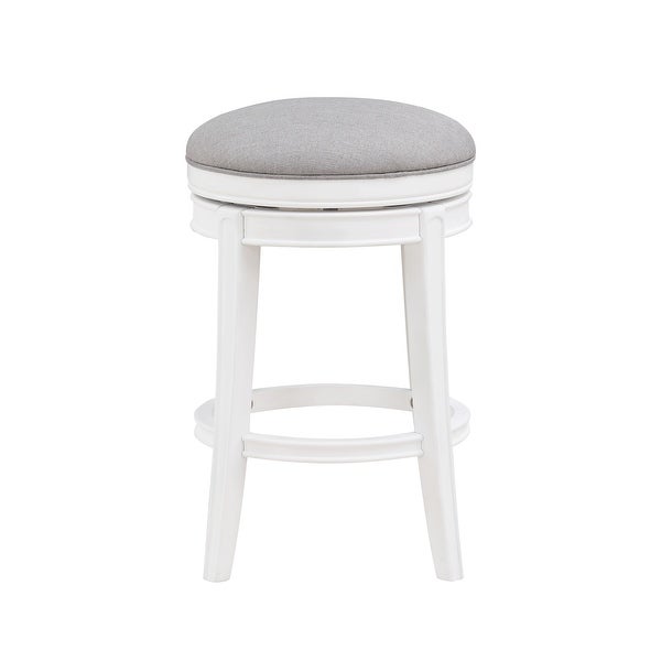 Luna White Swivel Counter Stool by Greyson Living