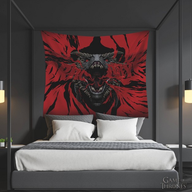 Game Of Thrones Dragon Kids x27 Tapestry Black red Roommates