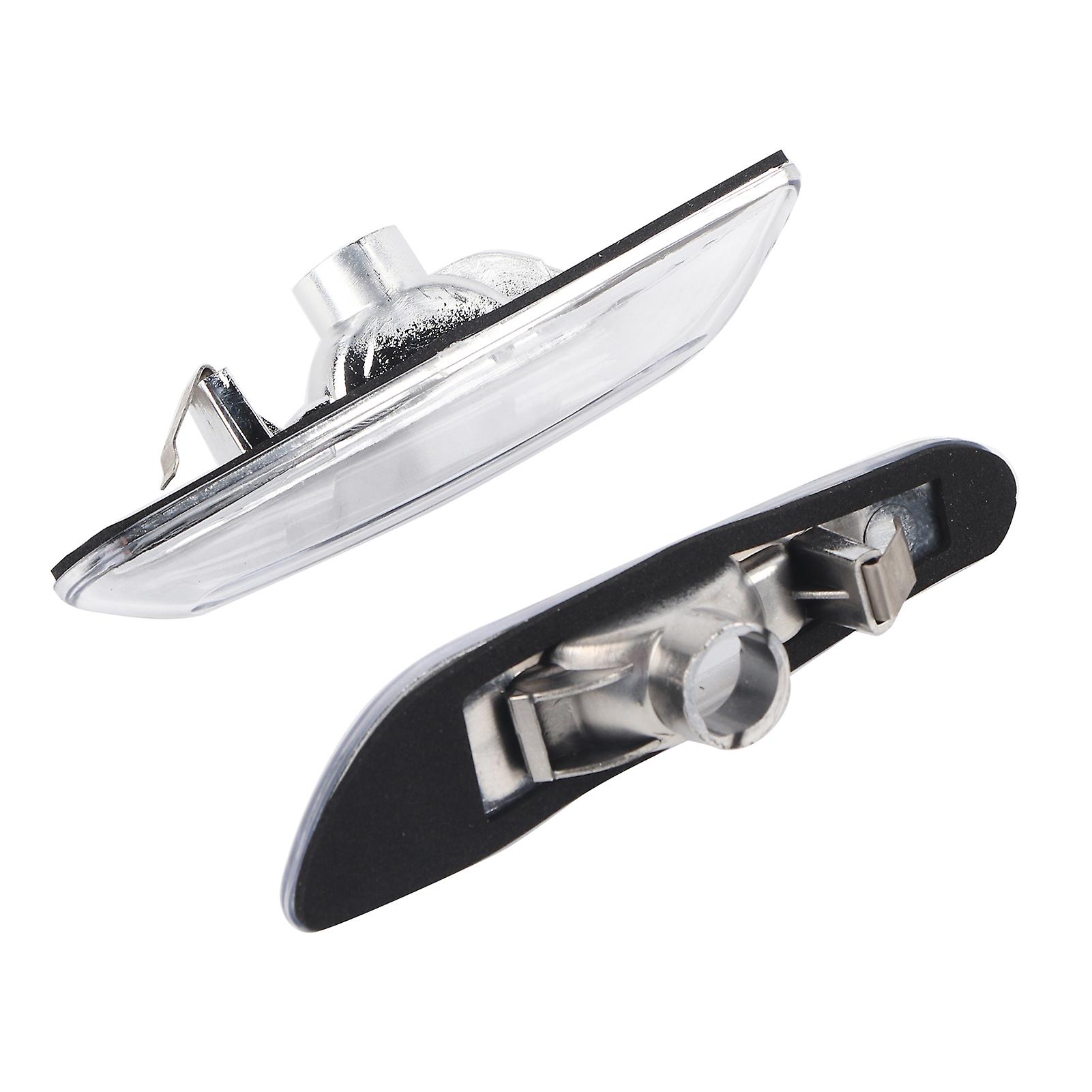 2pcs Side Marker Turn Signal Lights No Bulb For E90 E91 E92 E93 3 Series 2006-2011 (white)