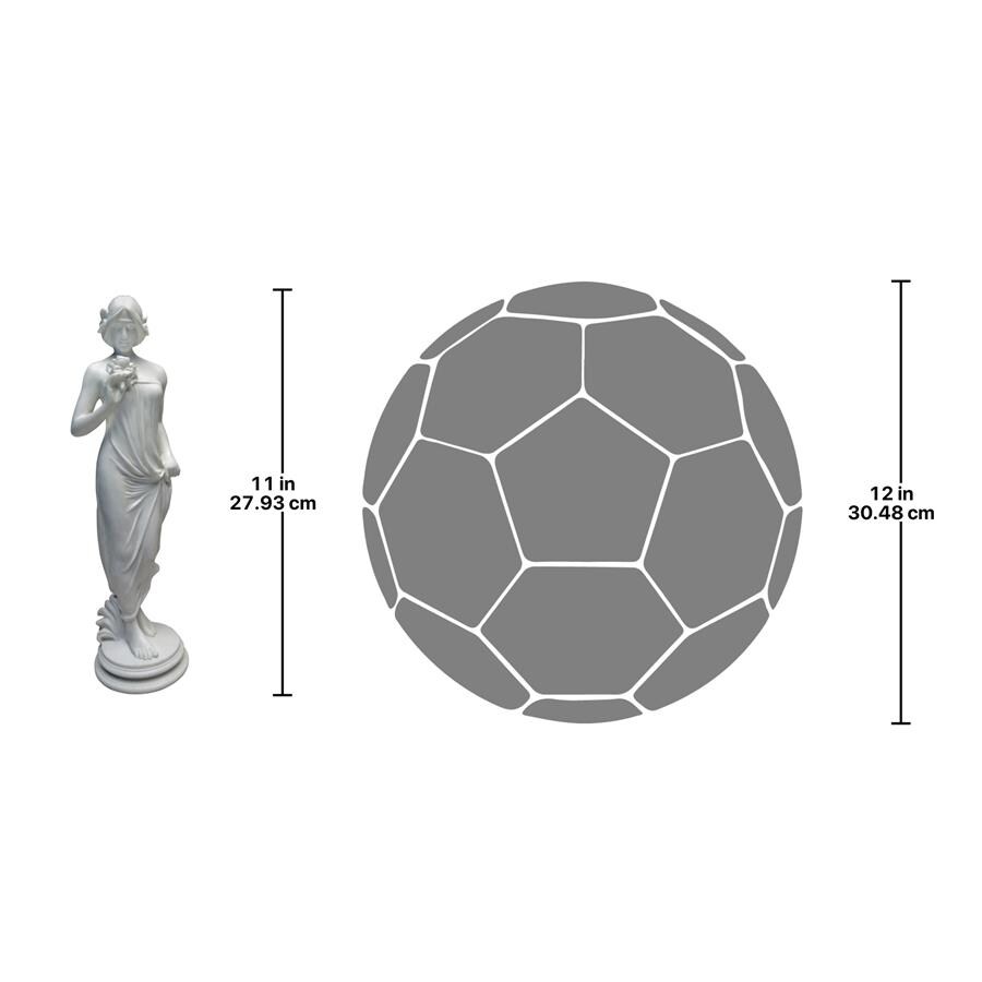 Design Toscano Nymph of the Morning Woods  1915: Bonded Marble Resin Statue