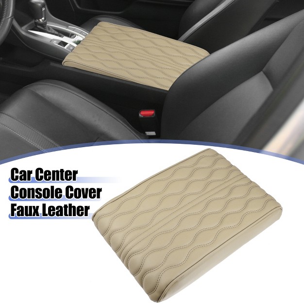 Unique Bargains Universal Waterproof Faux Leather Car Center Console Cover 1 Pc