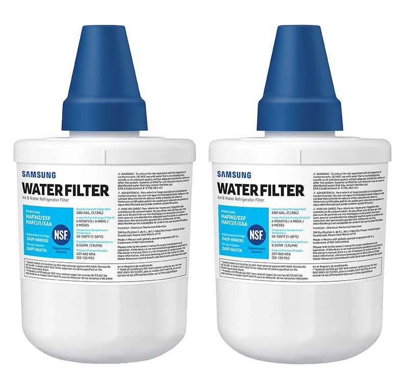  2-Pack Refrigerator Water Filter