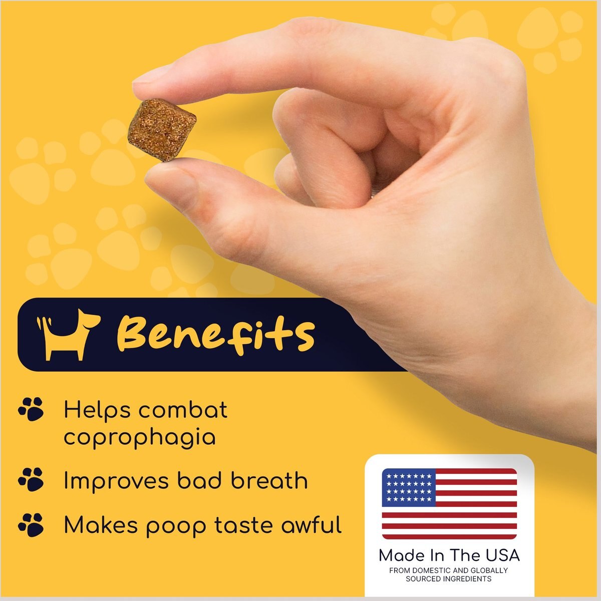 Healthy Pup Stool Eating Deterrent Soft Chews Coprophagic Supplement for Dogs， 120 count